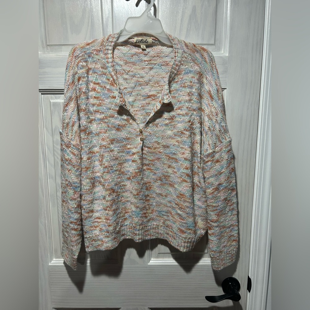 Listicle Multicolor V-Neck Sweater